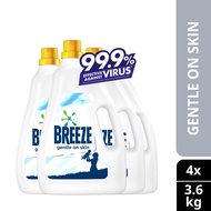 [Carton of 4] Breeze Detergent Liquid Gentle on Skin 3.6kg