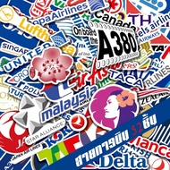 Airline Assorted Sticker 52pcs