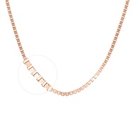 SK Jewellery 10K Rose Gold Box Chain