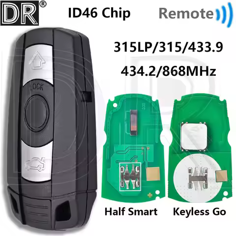 DR Great ID46 Chip 315/433.9/434/868MHz CAS3 System Car Remote Key For BMW E60 E61 E70 E71 E87 E90 X
