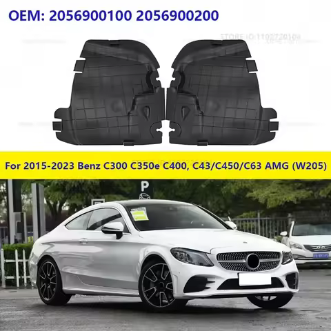 for Mercedes-Benz 2015-2023 C300 C350e C400, C43/C450/C63 AMG (W205) Splash Guard Mud Flap Leaf Fend