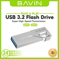 BAVIN UF03 Premium Flash Drive USB 3.2 High-Speed Plug & Play w/ Fast Data Transfer 128GB & 256GB