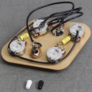 FLEOR 2T2V Prewired Guitar Wiring Harness Kit 3 Way Toggle Switch for SG Guitar