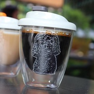 DYOW x 毛守救援 慈善義賣| 客製毛孩雙層咖啡隨行玻璃杯