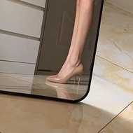 Kasut Tumit Tinggi untuk Wanita  Rekaan Niche Perancis Baharu Kasut Tunggal Profesional Bogel Kaki R