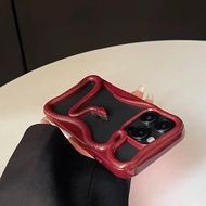 Auoviee Mạ cao su mềm Khung Hollow Rắn Ốp điện thoại cho Iphone 11 12 13 14 15 16 Pro Max Ống Kính B