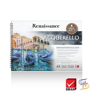 Renaissance สมุดวาดรูป สมุดวาดเขียนสีน้ำ อาร์ตติส 25% Cotton 300G (1 เล่ม)
