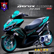 All New Aerox 155 Connected Decal Aerox Connected 155 2021 2022 2023 Motorcycle Decal Sticker Yamaha