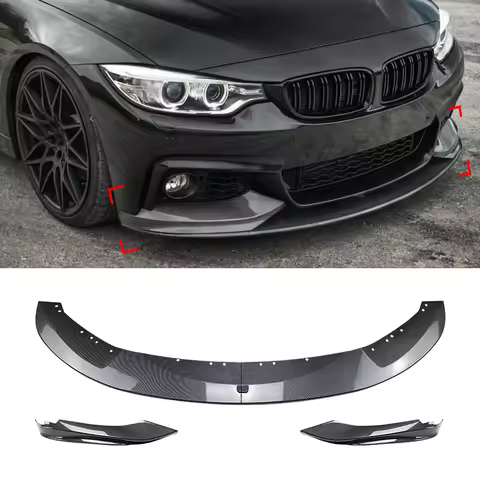 Car Front Bumper Spoiler Lips for BMW 4 Series F32 F33 M-Tech 2014-2020 MP Style Lower Shovel Skirt