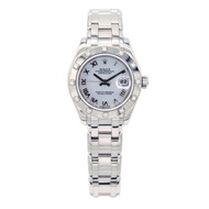 Rolex/劳力士 Masterpiece Pearlmaster 80319  貝母面 18K白金鑲鑽腕錶#HK11752