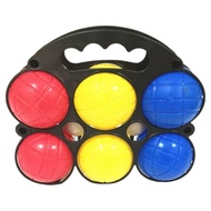 6-piece Bocce ball set with suitcase, colorful Bocce football beach ball, beach outdoor plastic ball