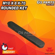 🚜M10 X 8 X 70 ROUNDED KEY / M10 X 8 X 70 HEADED KEY | GS PARTS