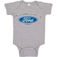 My Daddy Drives a Ford Cars and Trucks Baby Creeper Boys Girls Infant Bodysuit 8EMQ