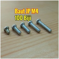 100pcs JP Bolts M4 x 15 Plus 4 x 15 mm