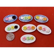 Handmade Miniature Huat Kueh, FA GAO, steamed cake, offering, praying, columbarium, display, Traditional Nonya Kueh,Clay