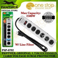 Panther Original Power Extension Cord with Voltage Surge Protector 2500W PSP-0792