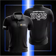 Baju Kolar  UMS Universiti Malaysia Sabah UMS Stok Sedia Ada Jersi Kain Berkolar