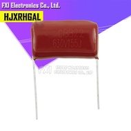 10PCS 630V155J 1.5UF Pitch 20mm 630V 155 155J 1500nf CBB Polypropylene film capacitor new