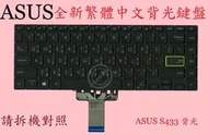 華碩 ASUS S433F S433FL S433FA X421  筆電繁體中文背光鍵盤 S433