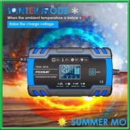 【Ready stock】FOXSUR Car Battery Charger 12V/24 5A 7A 8A - Restore Motorcycle Acid Battery Charger Ba