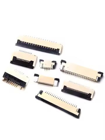 5pcs Contact point type/FCC/FPC connector with a spacing of 0.5mm/1.0mm, connecting wire socket 4P/6