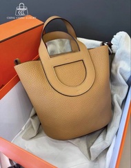 🌈Hermes🧡In the loop 18🧡4B餅乾色銀扣🧡全套有單🌈全新閑置🌟有盒🧡picotin🌟intheloop18🌟picotin18🌟intheloop🌟愛馬仕🌟