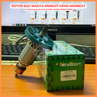 Rotor NEWBEAT cho đục MAKITA HM0810 DCA AZG6S DZG6S 220V - Tặng chổi than