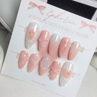 Press On Nails Pink Coquette - Fake Nails E02