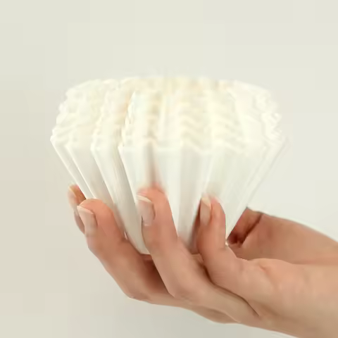 Coffee Filter Paper for 1-4 People 50pcs/pack Cake Drip-type Hand-brewed Coffee Filter Paper Barista