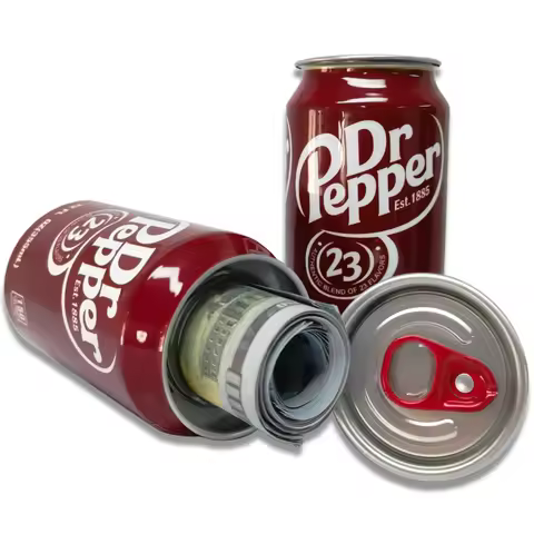 Fake Dr Pepper Diversion Can Safe Hidden Compartment Stash Storage Secret Container Hiding Keys Mone