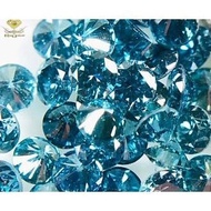 READY!!! BERLIAN BIRU ASLI Natural Blue Diamond Eropa 100% ORI Tabur 3 mm Gugur 10 Bukan Berlian Ban