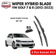 Volkswagen Golf 7 & 8 Hybrid Wiper Blades Right Pair Front WiperKiri
