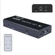 ［實體商店］4K HDMI Switch + Audio Extractor, HDMI切換器，HDMI轉光纖，HDMI轉3.5mm，HDMI to Optical, HDMI to 3.5mm