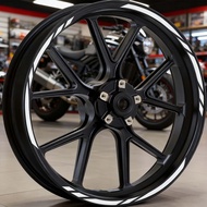 16PCS/1Set Cool Racing Stripe Motorcycle Rim Stickers for 15 16 17 1819-inch Wheel Rims Modification