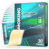 Nicotine Patches Step 3 Easy and Effective Helps Quit Smoking, 7 mg, 30 Patches Smoking Aid to Help 