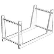 (BYIT) Clear Vinyl Record Stand Holder for Desktop Album Storage Record Shelf Display for Desktop Pi