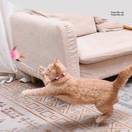 Improved neck fishing rod toy with feathers MN222