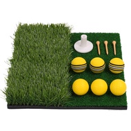Mini Dual-Turf Golf Hitting Mat Path Feedback Golf Practice Trainer Swing Path Trainer สำหรับ Swing