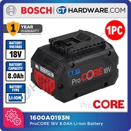 BOSCH 1600A0193N PROCORE 18V 8.0 AH PROFESSIONAL BATTERY (1PC)