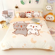 Peach and Goma Bedsheet