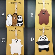 we bare bears luggage bag tag