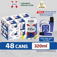[TWIN PACK] 1664 Blanc Beer Can Premium Wheat Beer 5.0% Alcohol (320ml x 24)