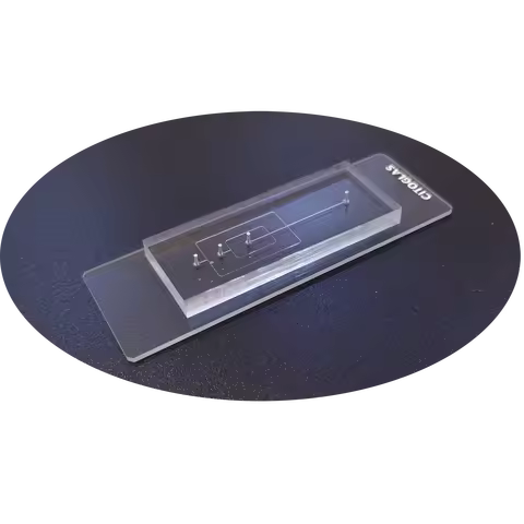 Microfluidic PDMS chip Double-layer cross double-wrapped T-shaped droplet mixed droplet