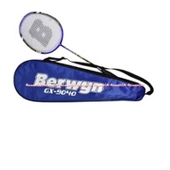 Berwyn Gx-9040 Raket Bulu Tangkis Plus Tas Raket Olahraga Badminton Biru Kinetic Racket Badminton De