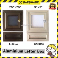Heavy duty aluminium letter box head and tail/Antique letter box/Aluminium letter box/Peti surat alu