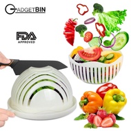 Salad Cutter Bowl Vegetable Cutter Bowl Make Your Salad in 60 Seconds 