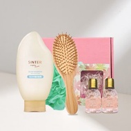 【SINTER 顏璽】晶米吟釀洗沐５件組 (情人節限定氣墊按摩梳)