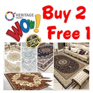 Karpet Tambah Tebal L 180cm x 130cm Janji Gulung Heritage 5D Velvet Carpet Rug Floor Mat Home 3D