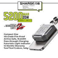 Sharge Space Elevator 5200mAh 20W Magnetic Wireless Power Bank Wired Fast Charging Powerbank Pass-Through Charging Portable Charger for MagSafe / Qi Charging / Mobile Phone- The Wandering Earth II