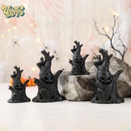 (Unique) Halloween Decoration Ghost Tree Led Night Glow Ghost Lantern Ghost Face Tree Stump Lantern 